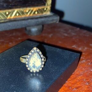 Sterling Silver Teardrop Ring